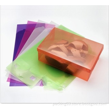 clear plastic foldable PP shoes box